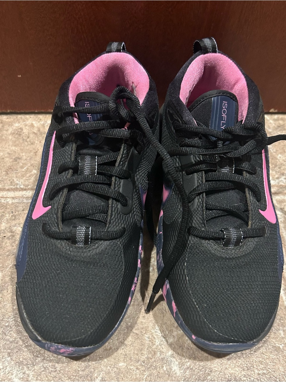 Black & Pink kids Running Sneakers - ISOfly Comfort
